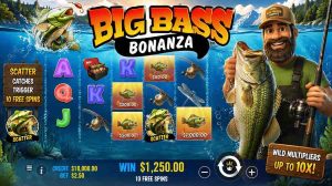 JETA7 Big Bass Bonanza slot game with fishing theme and exciting bonus features